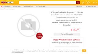 
                            4. Knorpelfit Gelenk-kapseln 120 stk günstig bei apo.com