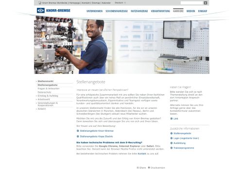 
                            3. Knorr-Bremse AG - Stellenangebote