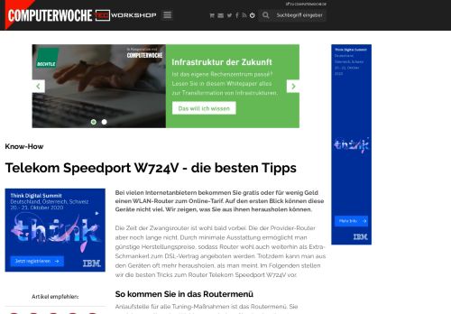
                            6. Know-How: Telekom Speedport W724V - die besten Tipps ...