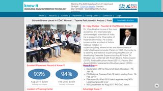 
                            8. KNOW-IT, Pune: Best CDAC ACTS (ATC) | CDAC Syllabus, Courses ...