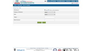 
                            9. Know Your TAN - e-Filing Home Page, Income Tax Department ...