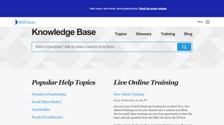 
                            6. Knowledge Base | Blue State Digital