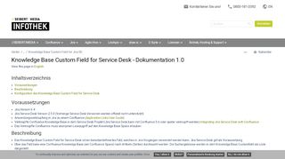 
                            4. Knowledge Base Custom Field for Service Desk - Dokumentation 1.0