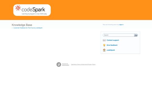 
                            4. Knowledge Base – Customer Feedback for The Foos by codeSpark