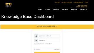 
                            5. Knowledge Base Dashboard - PTI Security