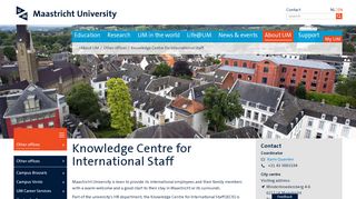 
                            12. Knowledge Centre for International Staff - Maastricht University