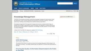 
                            1. Knowledge Management - DoN CIO - Navy.mil