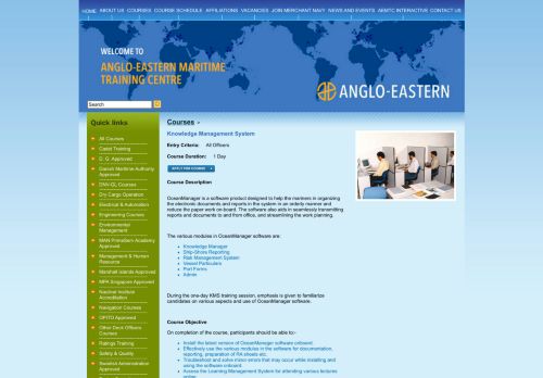 
                            6. Knowledge Management System - Anglo-Eastern Maritime Training ...