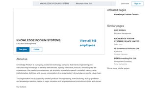 
                            4. KNOWLEDGE PODIUM SYSTEMS | LinkedIn