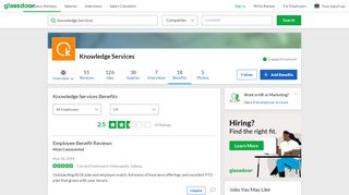 
                            12. Knowledge Services Employee Benefits and Perks | ...