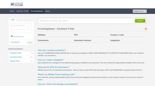 
                            2. Knowledgebase - Affiliate Future Support Desk