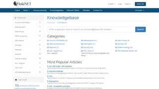 
                            6. Knowledgebase - FlokiNET