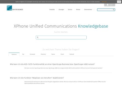 
                            5. Knowledgebase für XPhone Unified Communications - C4B