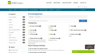 
                            12. Knowledgebase - Portal Home - AmpleHosting.co.za