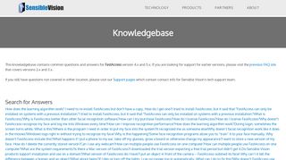 
                            7. Knowledgebase - SensibleVision