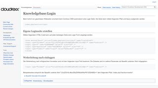 
                            2. Knowledgebase:Login - Cloudrexx Development Wiki