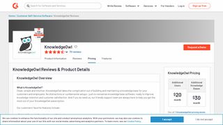 
                            7. KnowledgeOwl Reviews 2019: Details, Pricing, & Features | G2