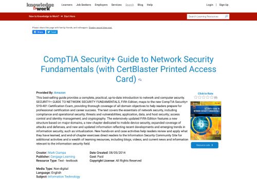 
                            12. KnowledgeToWork.com | CompTIA Security+ Guide to Network ...