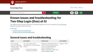 
                            11. Known issues and troubleshooting for Two-Step Login (Duo) at IU