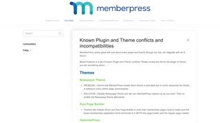
                            10. Known Plugin and Theme conflicts and incompatibilities ...