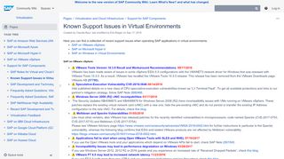 
                            6. Known Support Issues in Virtual Environments - Virtualization - SCN Wiki