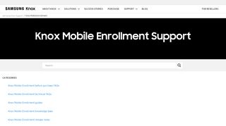 
                            5. Knox Mobile Enrollment – Samsung Knox Support