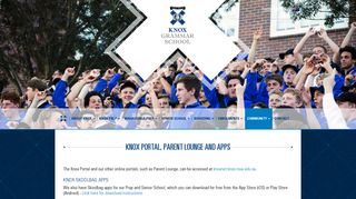 
                            4. Knox Portal, Parent Lounge and apps - Knox Grammar School