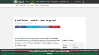 
                            4. Knuddels-Account löschen – so gehts! – GIGA