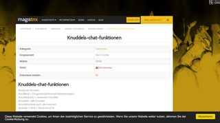 
                            3. Knuddels-chat-funktionen | Magistrix.de