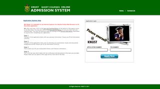 
                            5. KNUST Online Application System - KNUST Admissions