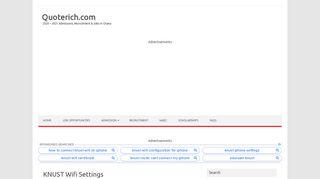 
                            10. KNUST Wifi Settings - Quoterich.com