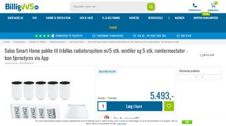 
                            9. Køb Salus Smart Home pakke til trådløs radiatorsystem m/5 stk ...