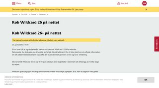
                            8. Køb Wildcard 26 på nettet - DSB