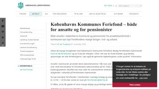 
                            5. Københavns Kommunes Feriefond – både for ansatte og for pensionister