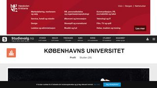 
                            7. Københavns Universitet – Studiemuligheter - Studievalg.no