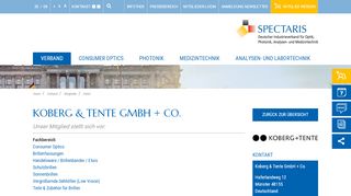 
                            10. Koberg & Tente GmbH + Co. - Spectaris