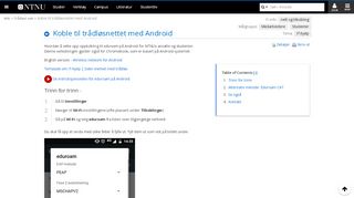 
                            3. Koble til trådløsnettet med Android - Wiki - innsida.ntnu.no