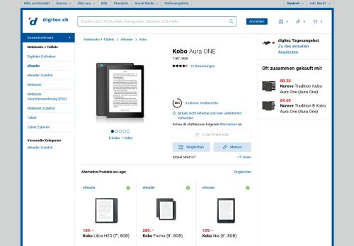 
                            7. Kobo Aura ONE (7.80