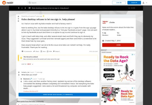 
                            9. Kobo desktop refuses to let me sign in. help please! : kobo - Reddit