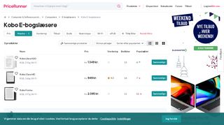 
                            8. Kobo E-bogslæsere - Sammenlign priser hos PriceRunner