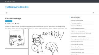 
                            7. Kobold Site Login – yesterdaymodern.life