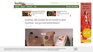 
                            12. Kochbox: Alle Zutaten für ein Gericht in einer Kochtüte - wie gut sind ...