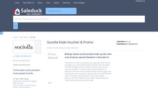 
                            9. Kode Voucher Sociolla & 11 Promo Diskon Februari 2019 - Saleduck