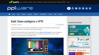 
                            11. Kodi: Como configurar o IPTV - Pplware - Sapo