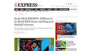 
                            13. Kodi CRACKDOWN: Millions to be BLOCKED from watching free ...