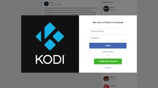 
                            3. Kodi - For the people having a Spotify premium account,... | Facebook