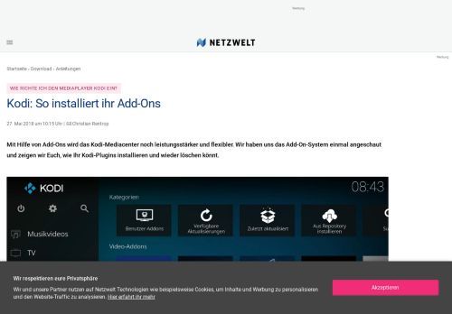 
                            11. Kodi: So installiert ihr Add-Ons - NETZWELT