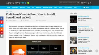 
                            8. Kodi SoundCoud Add-on: How to Install SoundCloud on Kodi