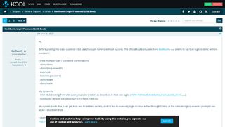 
                            5. KodiBuntu Login/Password (USB Boot) - Kodi Community Forum