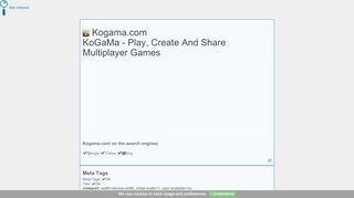 
                            13. Kogama.com on search engines